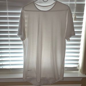 Plain white BYLT tee shirt